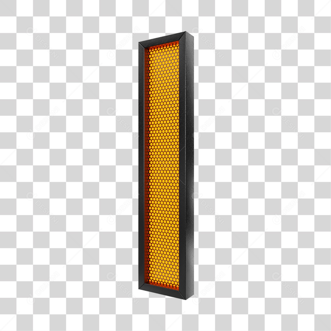 Transparent PNG LED Lights On Metal Plate