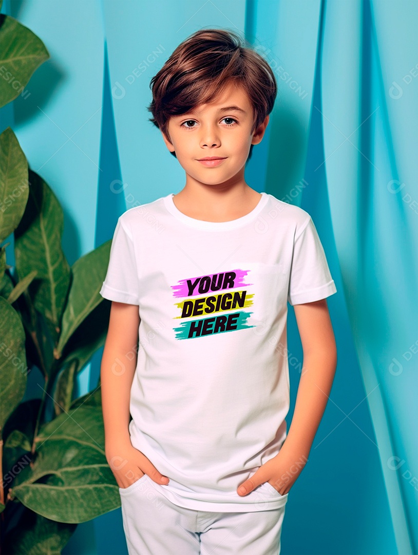 White PSD Infantry Shirt Mockup Editable