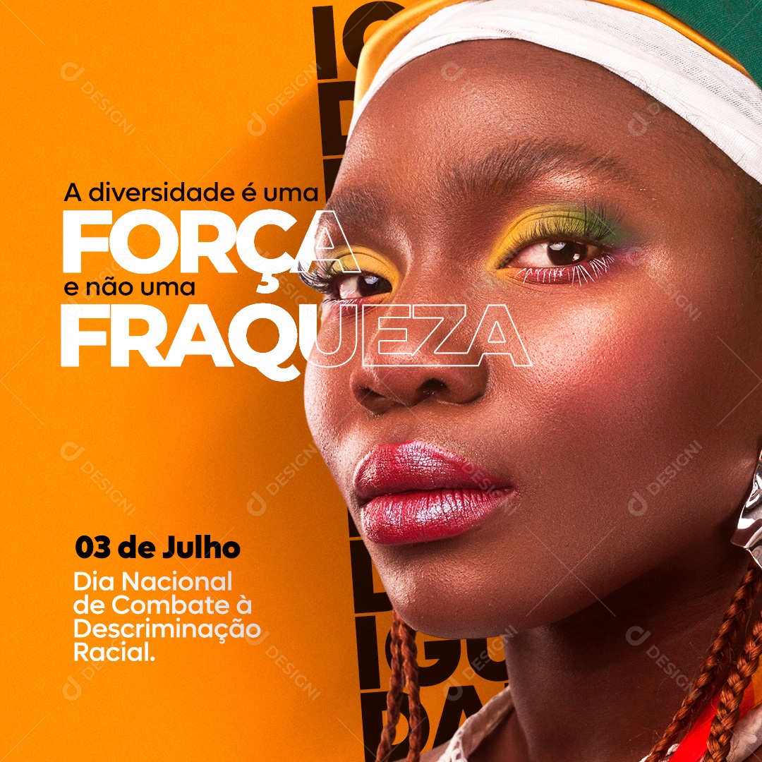 Social Media Combate à Descriminação Racial  03 De Julho PSD Editável