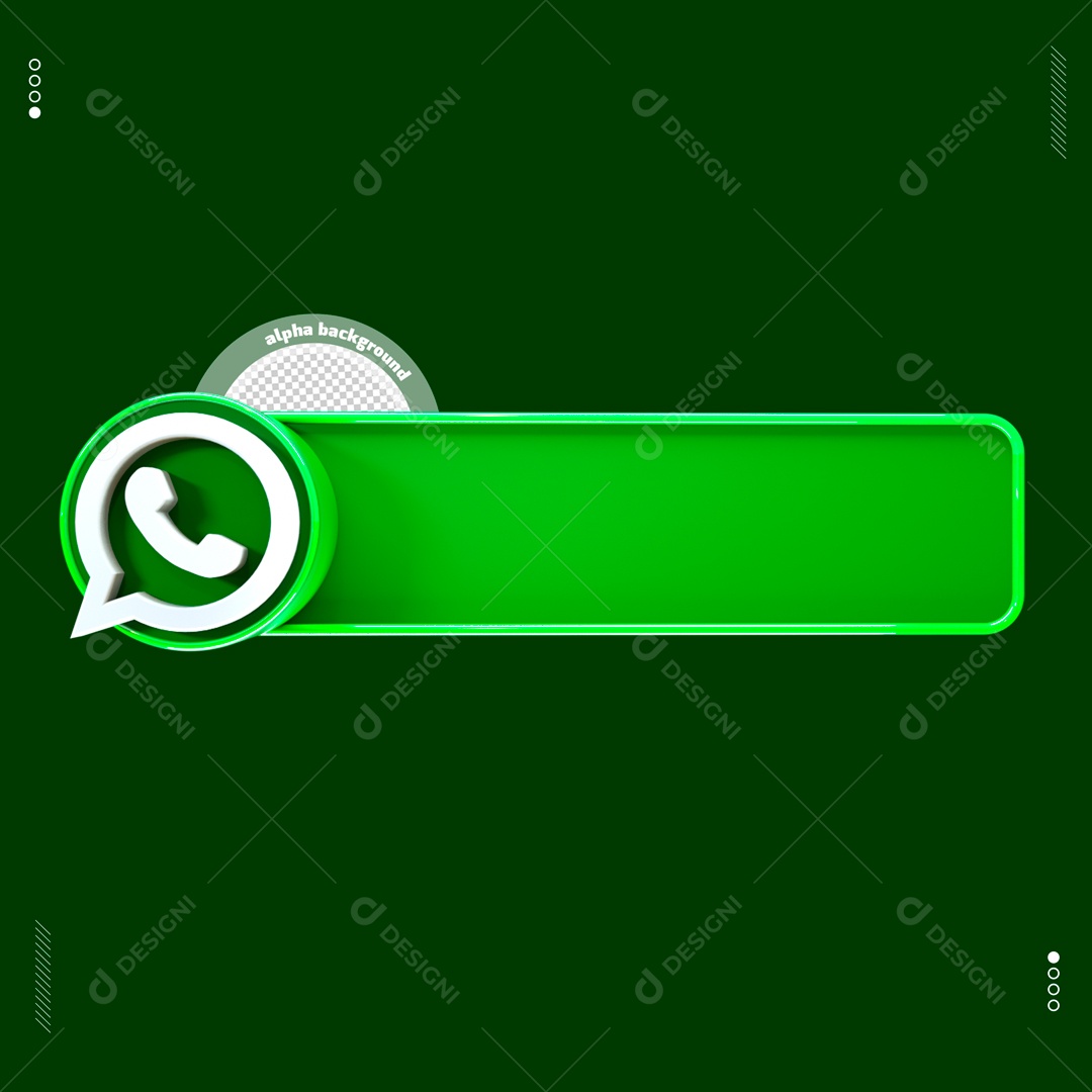 Ícone 3D De Perfil WhatsApp Para Composição PSD