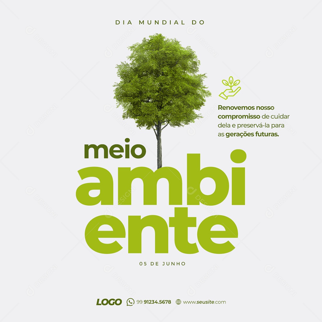 Dia Do Meio Ambiente Social Media PSD Editável