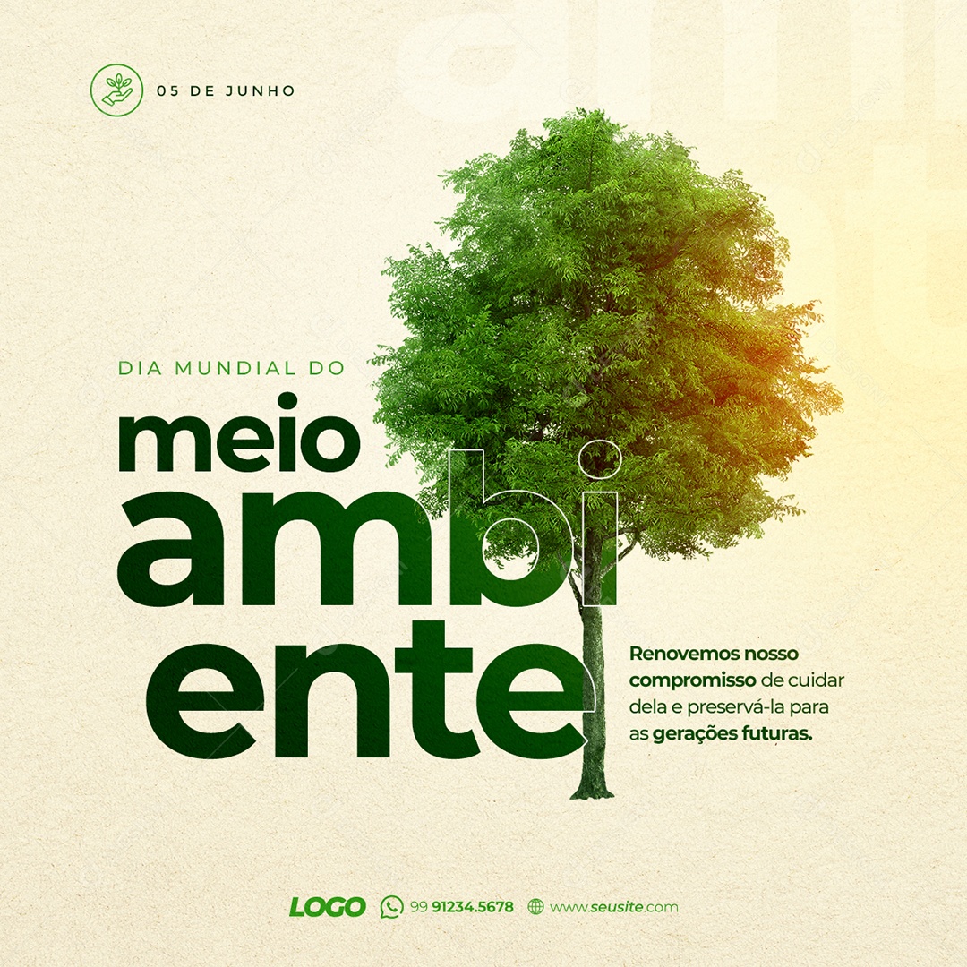 Social Media 05 de Junho Dia Do Meio Ambiente PSD Editável