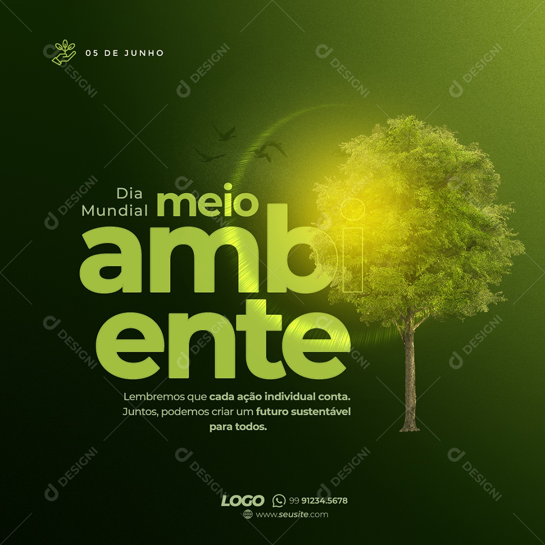 Dia Do Meio Ambiente 05 De Junho Social Media PSD Editável