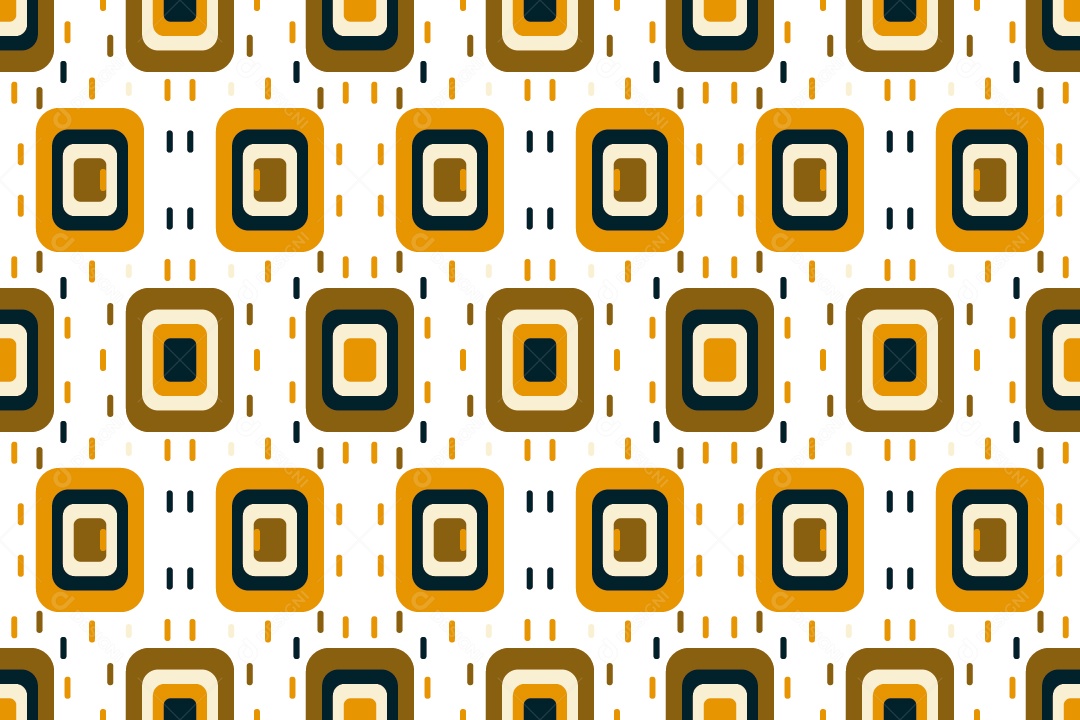 Ornamento Geométrico Abstrato Decorativo Colorido Vetor EPS