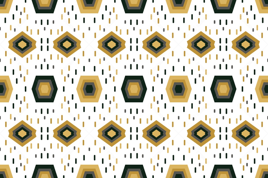 Ornamento Geométrico Abstrato Decorativo Colorido Vetor EPS