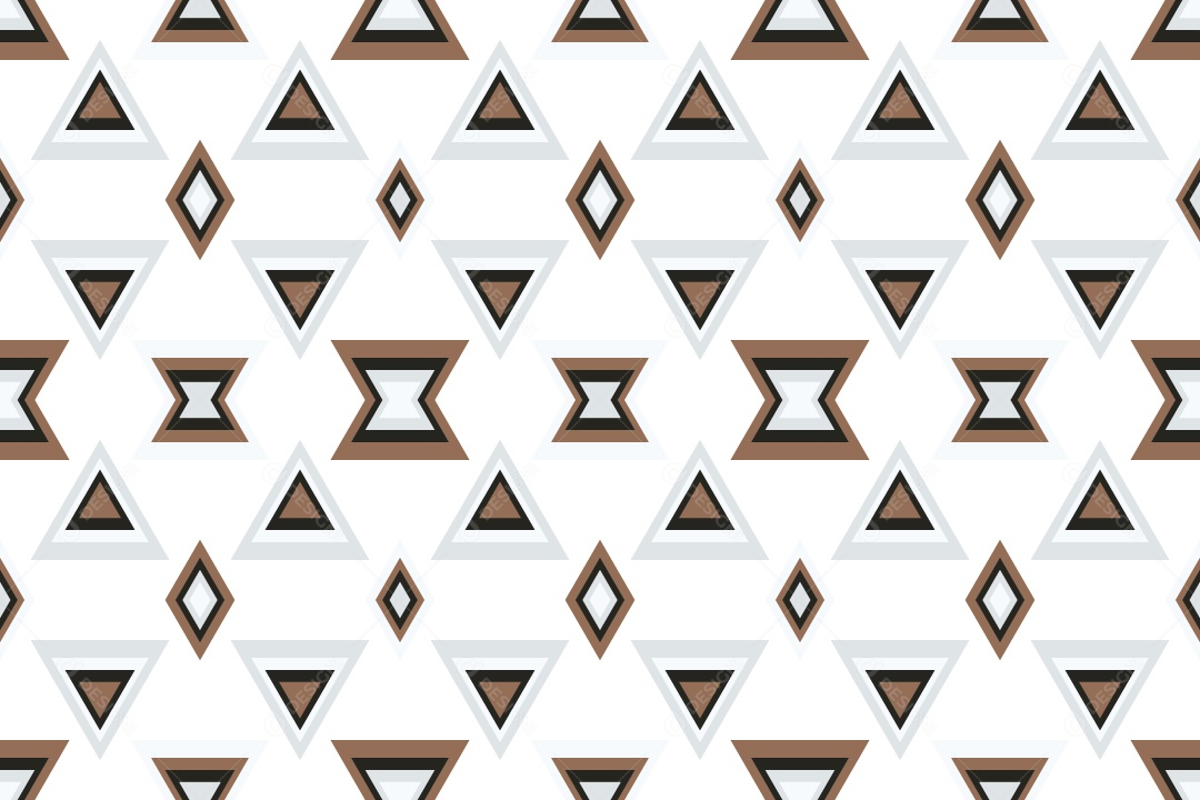 Ornamento Geométrico Abstrato Decorativo Colorido Vetor EPS