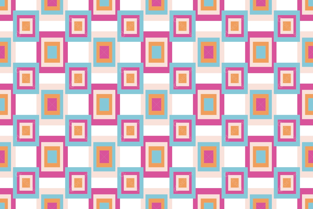 Ornamento Geométrico Abstrato Decorativo Colorido Vetor EPS