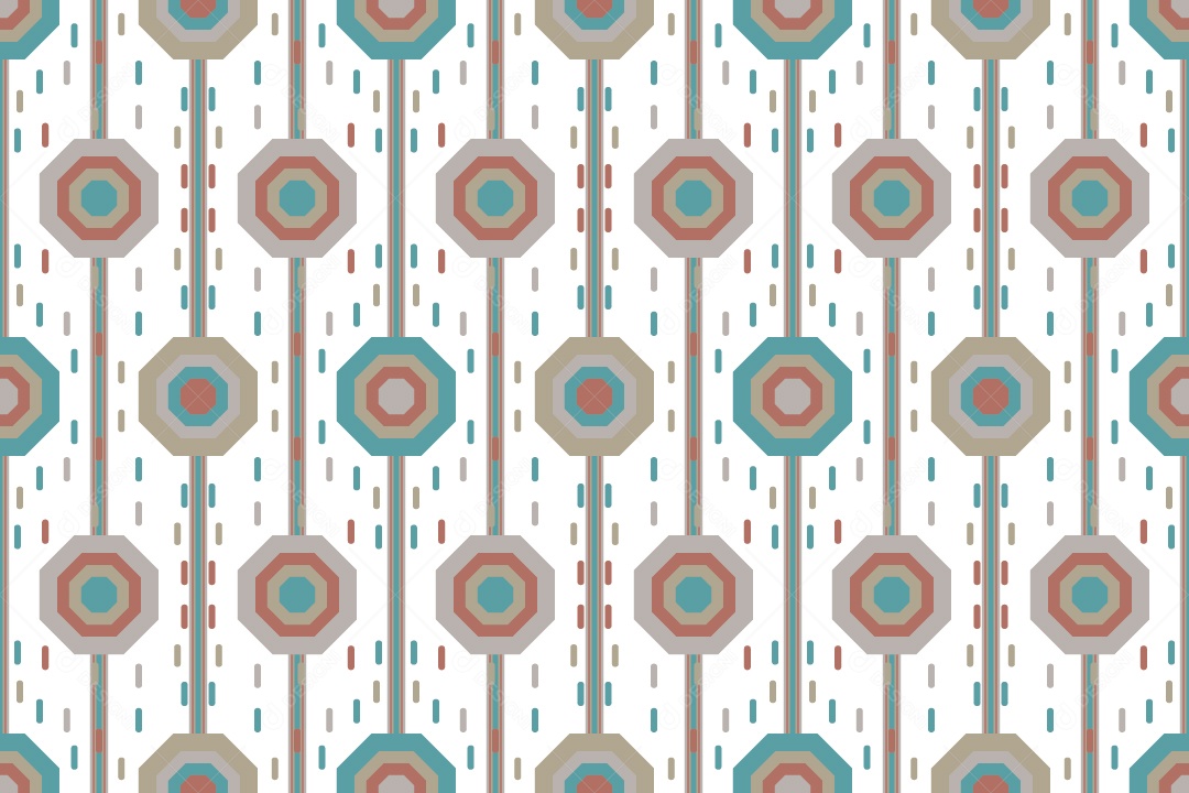 Ornamento Geométrico Abstrato Decorativo Vetor EPS