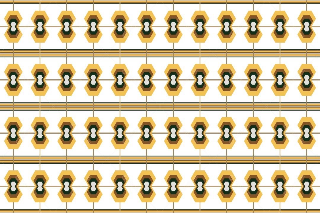 Ornamento Geométrico Abstrato Decorativo Vetor EPS