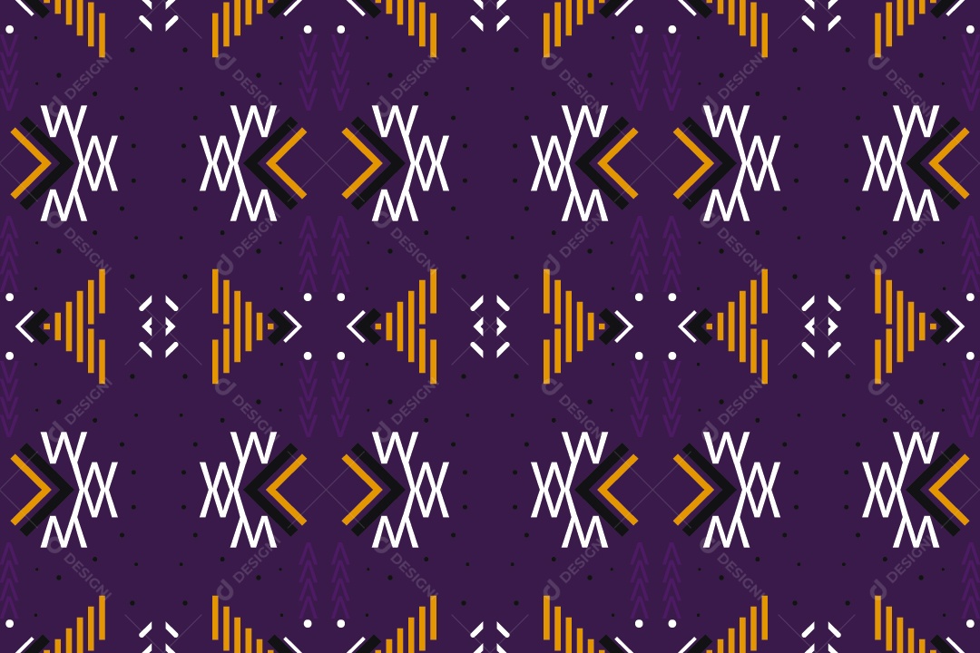 Padrão Tribal Tradicional Estilo Asteca Tapete Roxo Vetor EPS