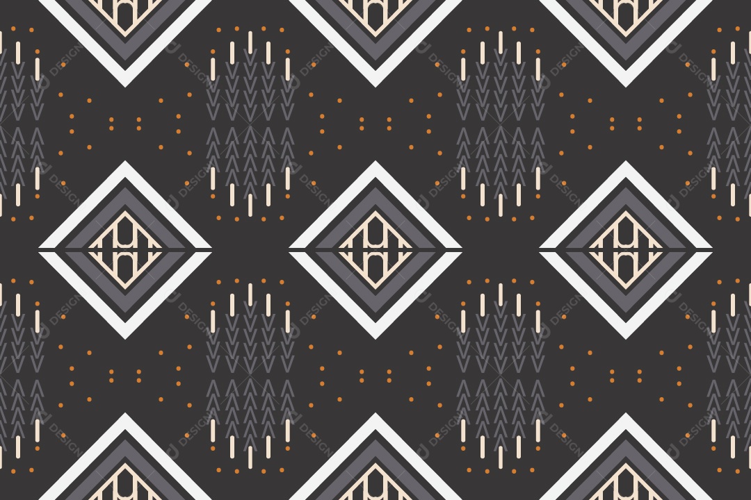 Padrão Tribal Tradicional Estilo Asteca Tapete Verde Vetor EPS