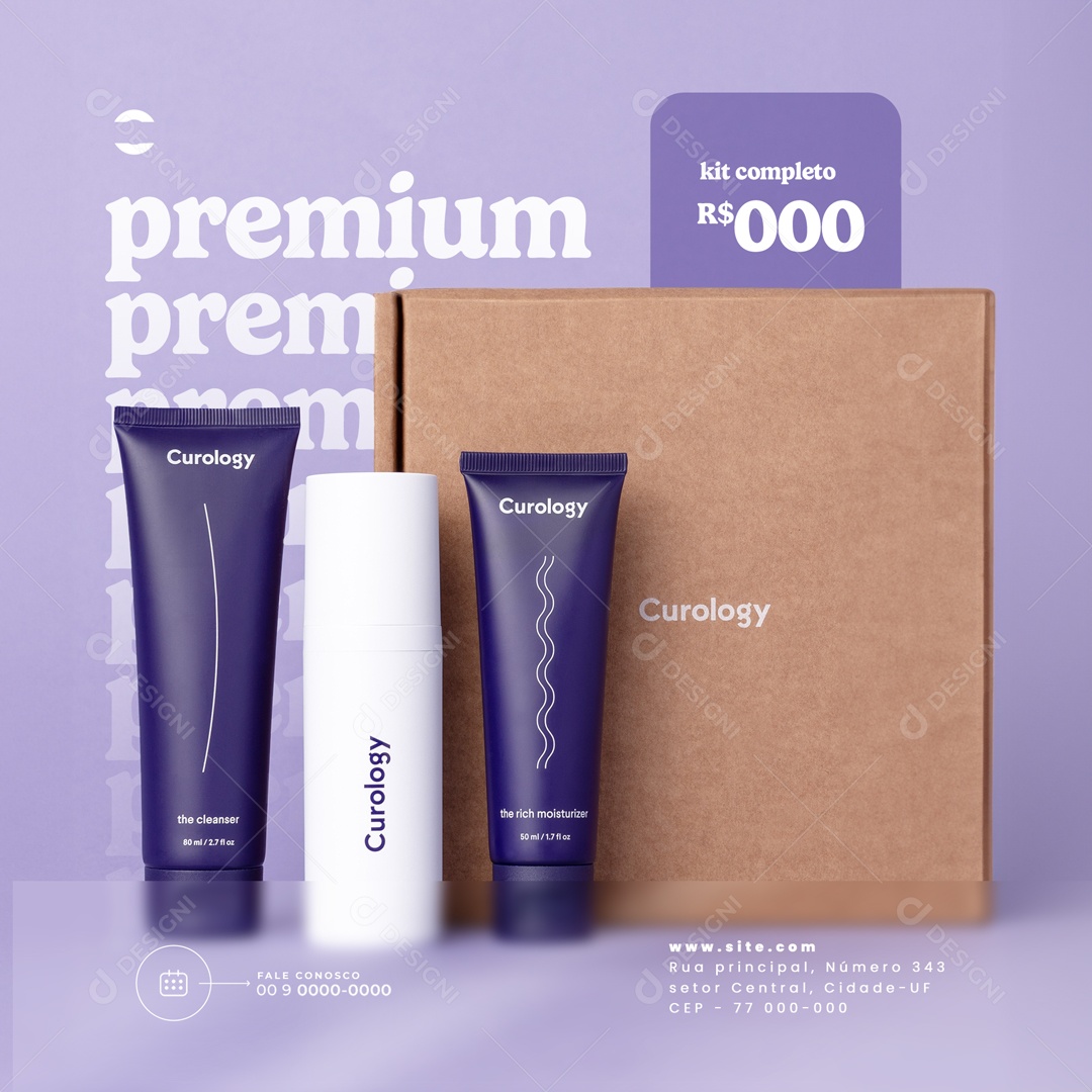 Premium Kit Completo Clínica Estética Social Media PSD Editável