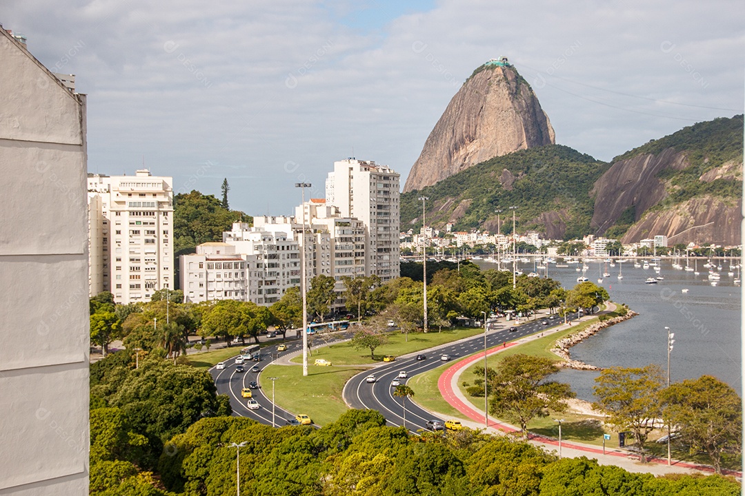 Vista da enseada de Botafogo, no Rio de Janeiro.