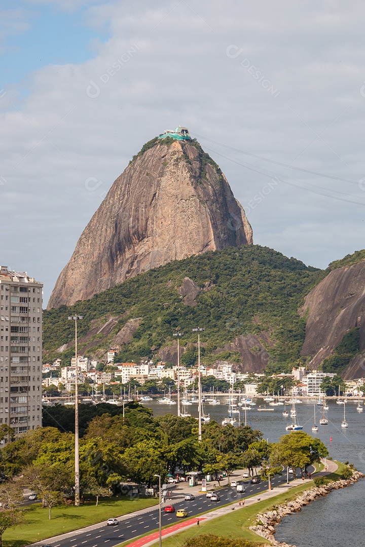 Vista da enseada de Botafogo, no Rio de Janeiro.