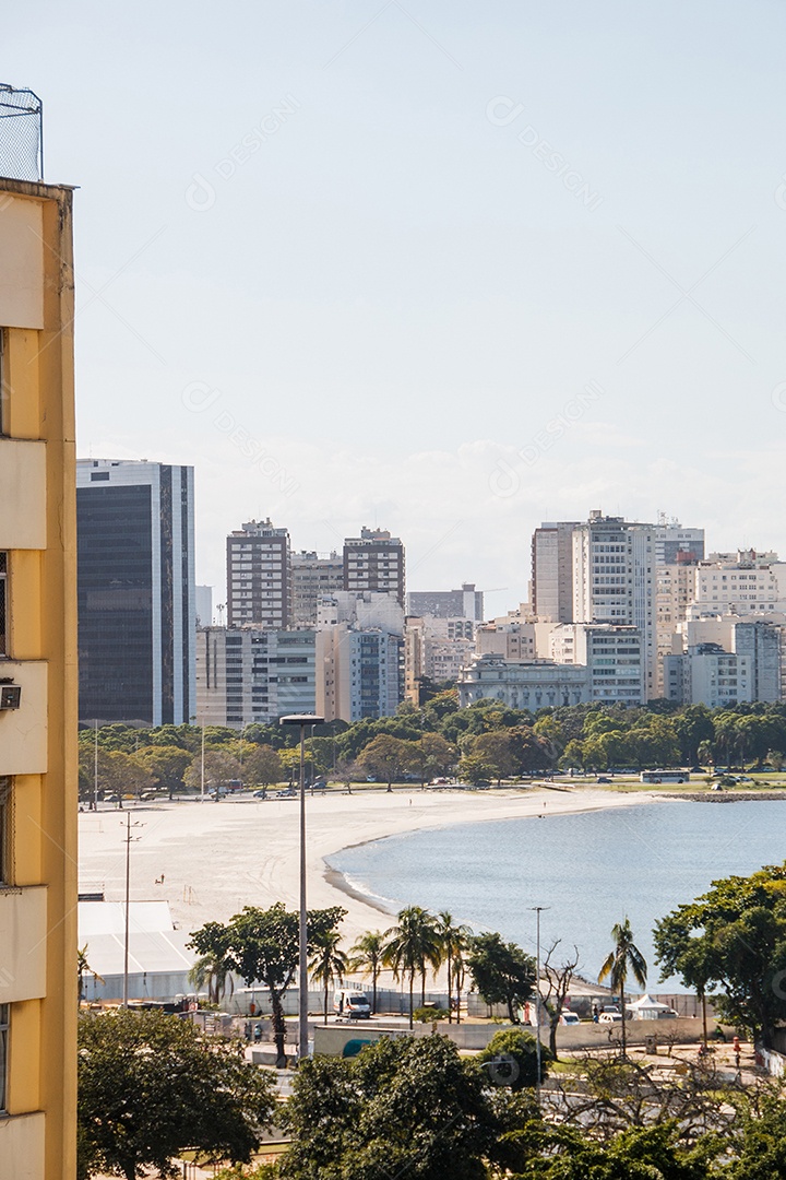 Vista da lagoa rodrigo de freitas no Rio de Janeiro Brasil