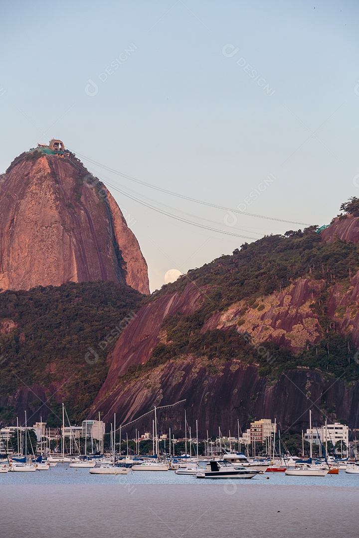 Vista da enseada de Botafogo no Rio de Janeiro Brasil.