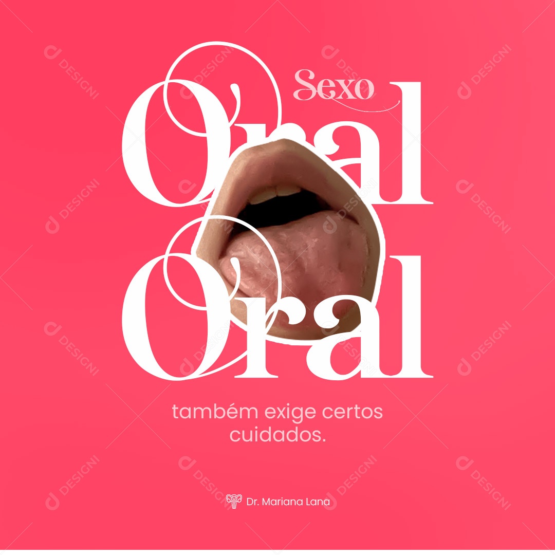 Sexo Oral Também Exige Certos Cuidados Clínica Feminina Social Media PSD Editável