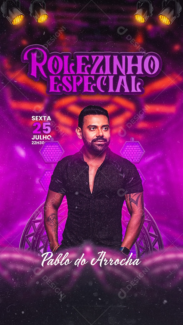 Story Rolezinho Especial Flyer Sertanejo Pablo Social Media PSD Editável