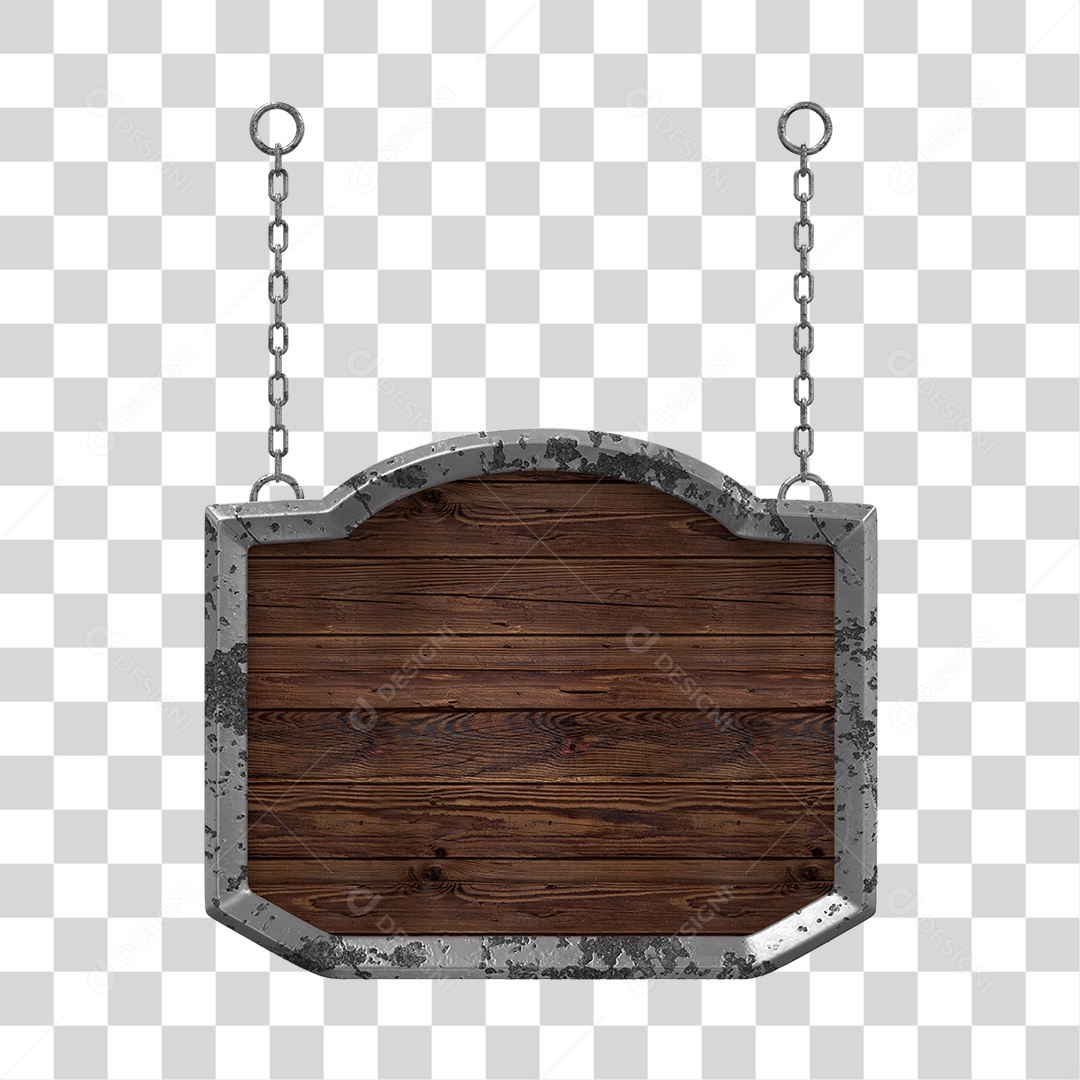 Placa De Madeira Elemento 3D Para Composição PNG Transparente