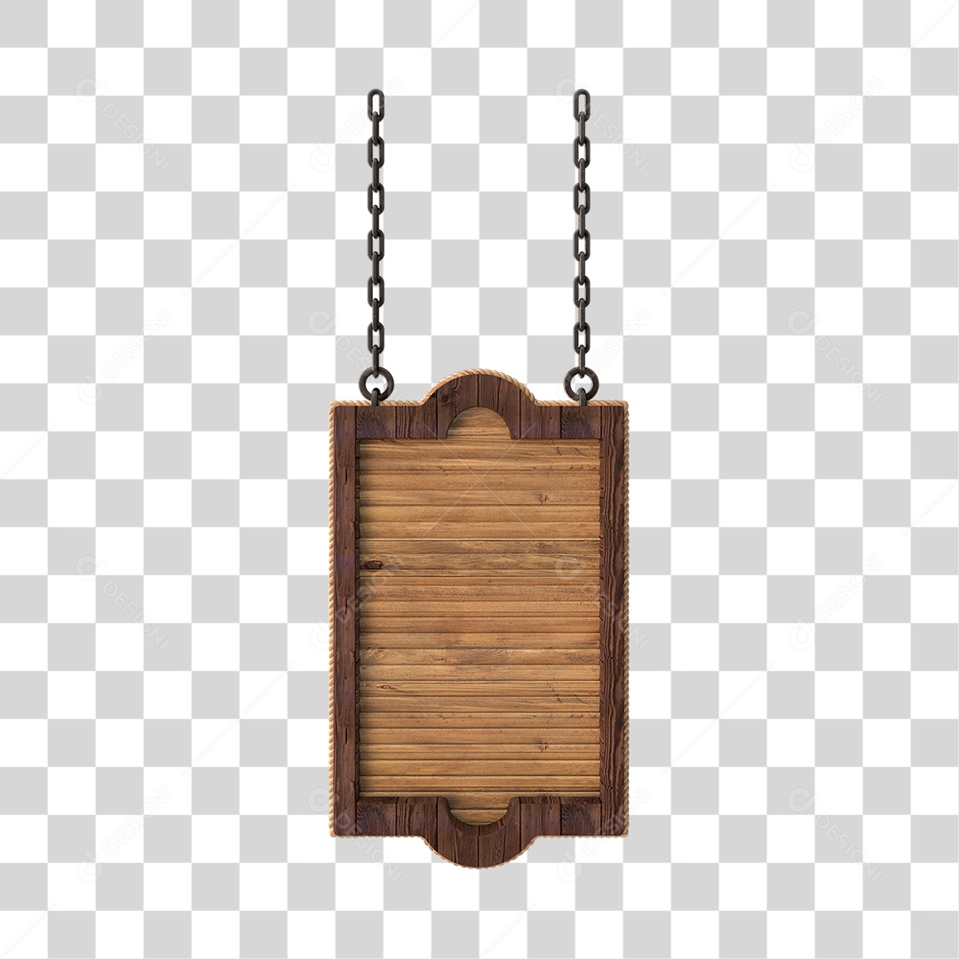 Placa De Madeira Elemento 3D Para Composição PNG Transparente