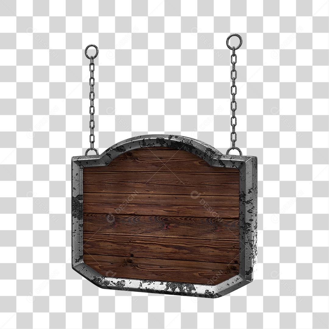 Placa De Madeira Elemento 3D Para Composição PNG Transparente