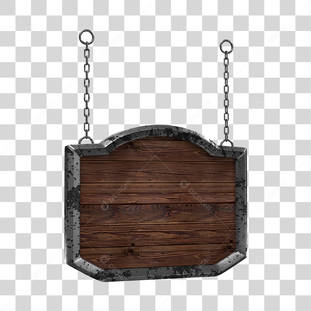 Placa De Madeira Elemento 3D Para Composição PNG Transparente