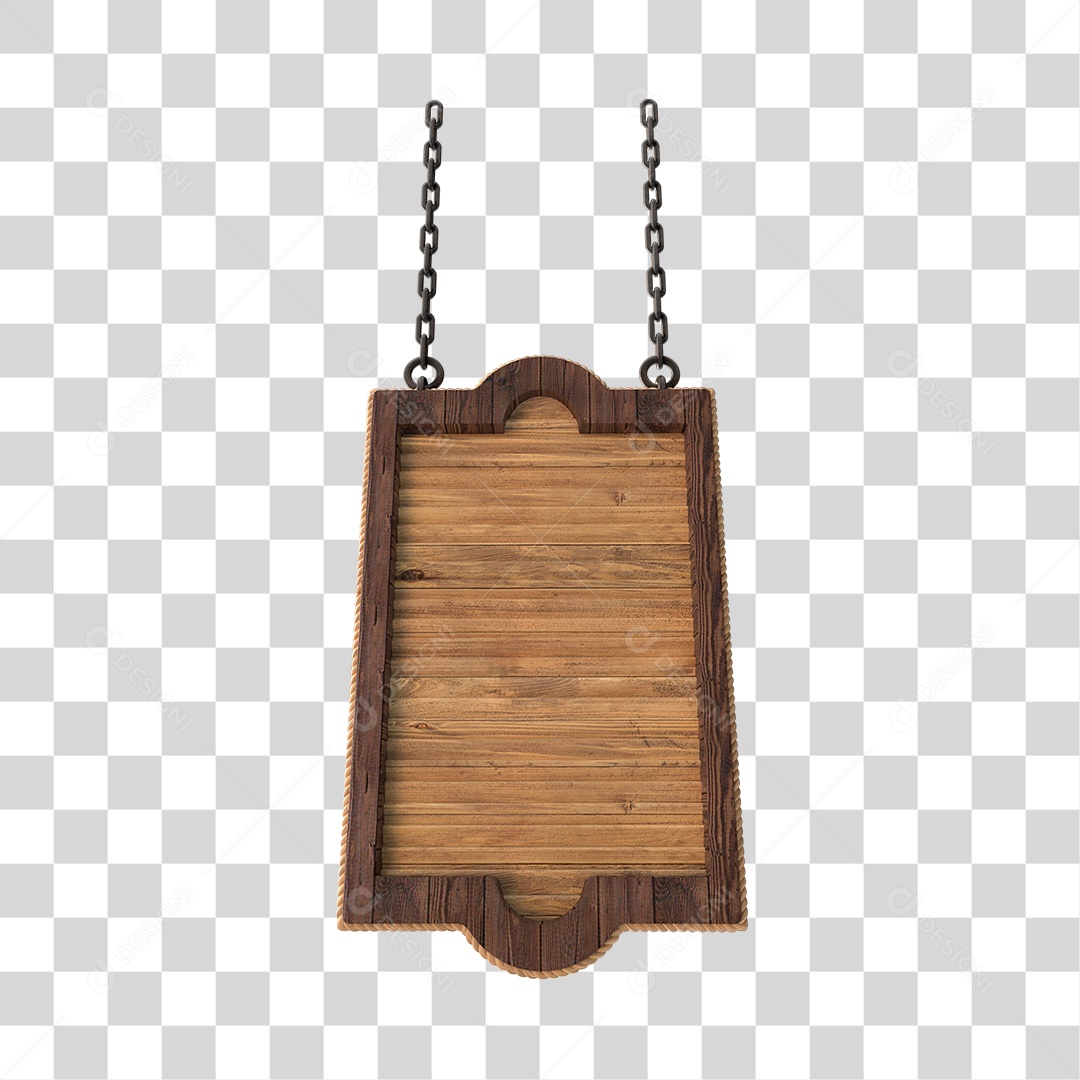 Placa De Madeira Elemento 3D Para Composição PNG Transparente