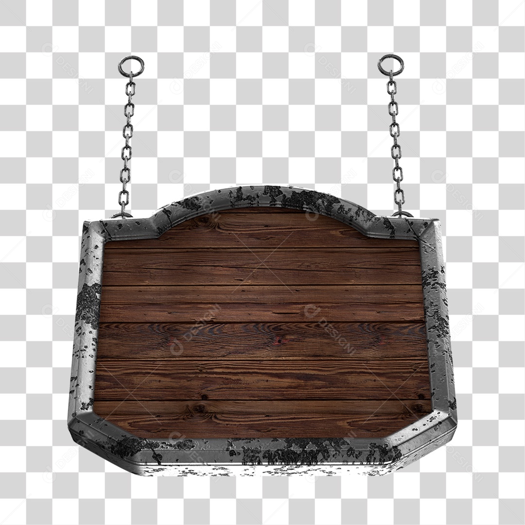 Placa De Madeira Elemento 3D Para Composição PNG Transparente