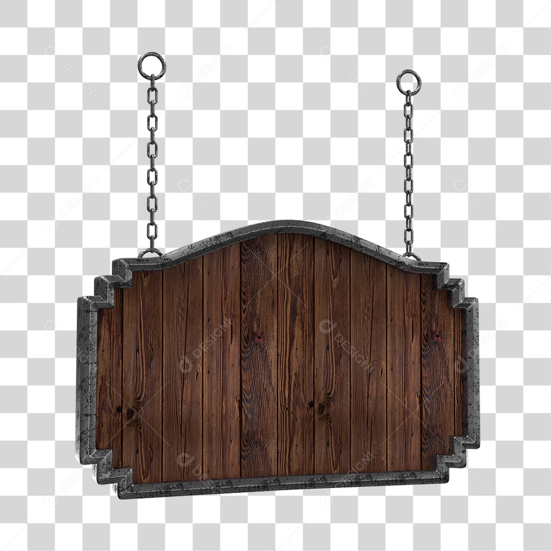 Placa De Madeira Elemento 3D Para Composição PNG Transparente