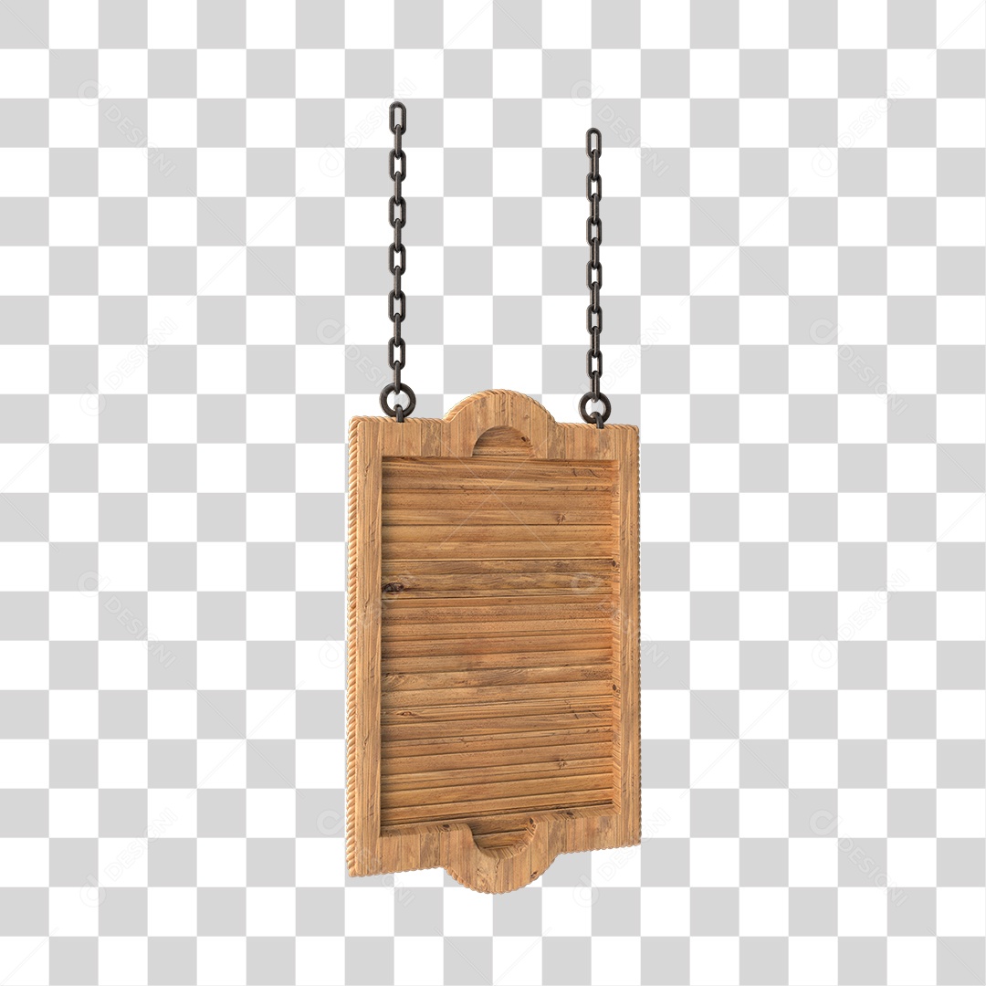 Placa De Madeira Elemento 3D Para Composição PNG Transparente