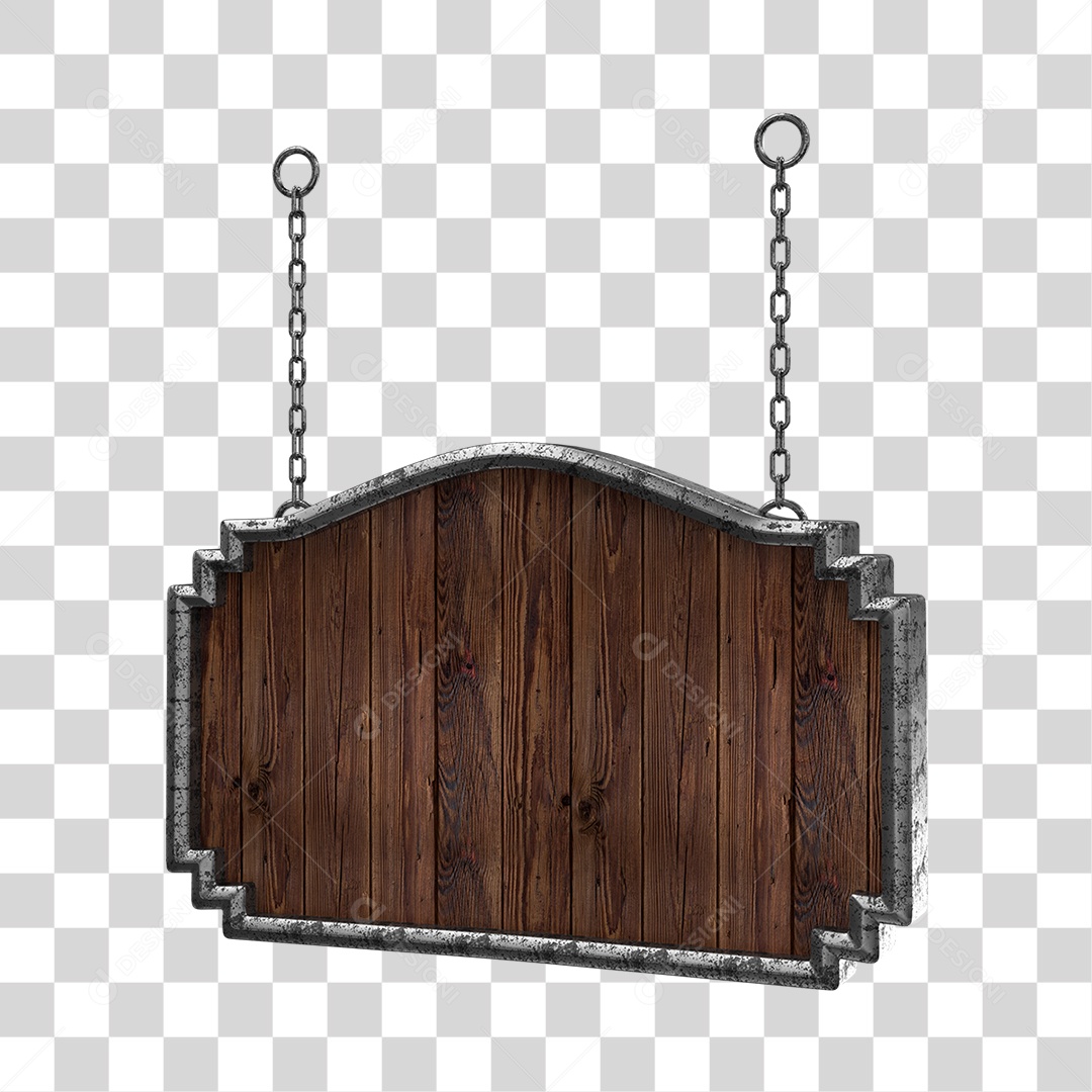 Placa De Madeira Elemento 3D Para Composição PNG Transparente