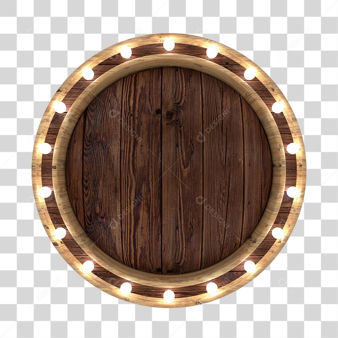 Placa De Madeira Elemento 3D Para Composição PNG Transparente