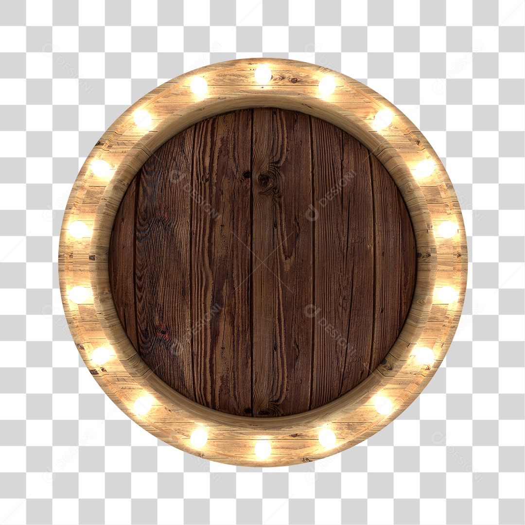 Placa De Madeira Elemento 3D Para Composição PNG Transparente