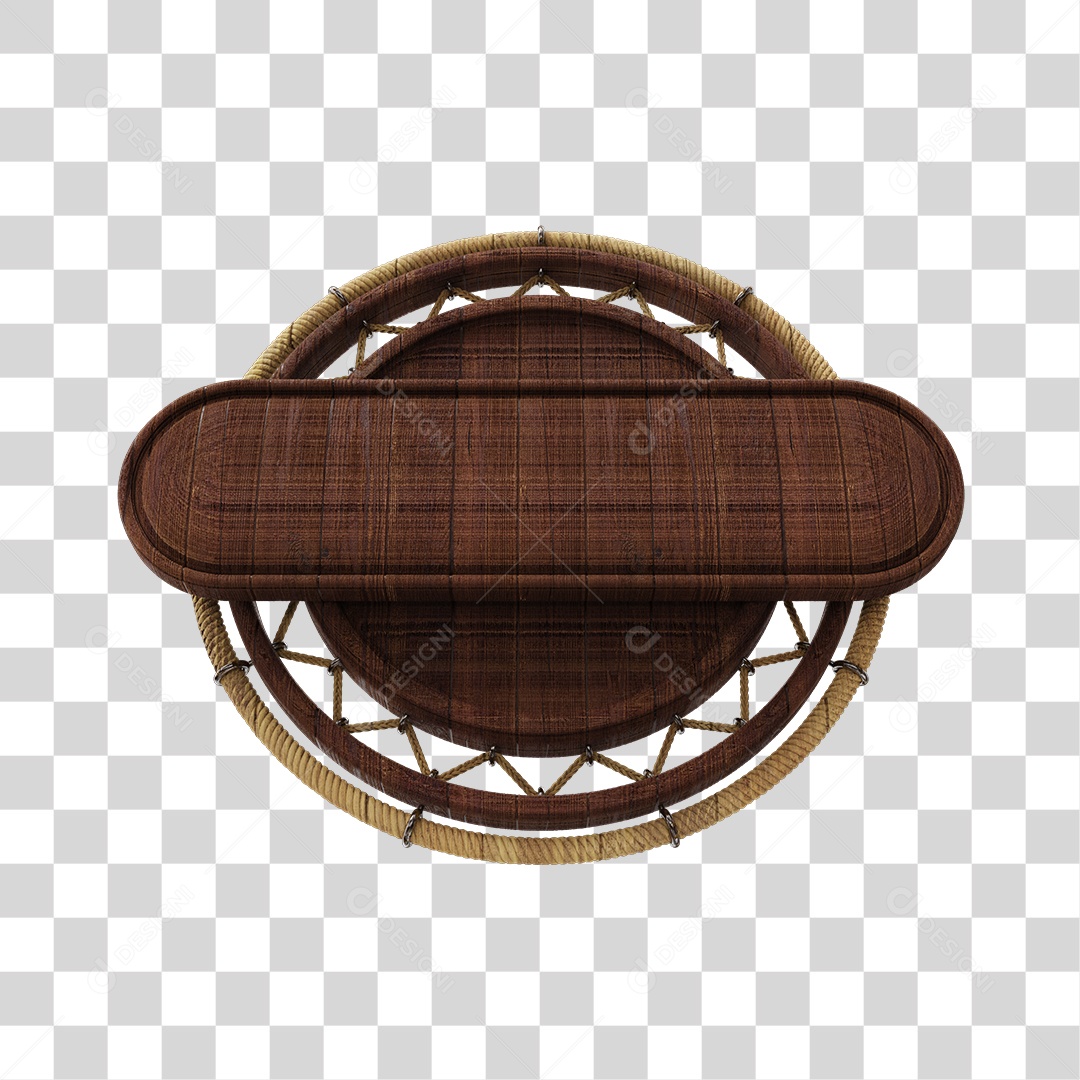 Placa De Madeira Elemento 3D Para Composição PNG Transparente