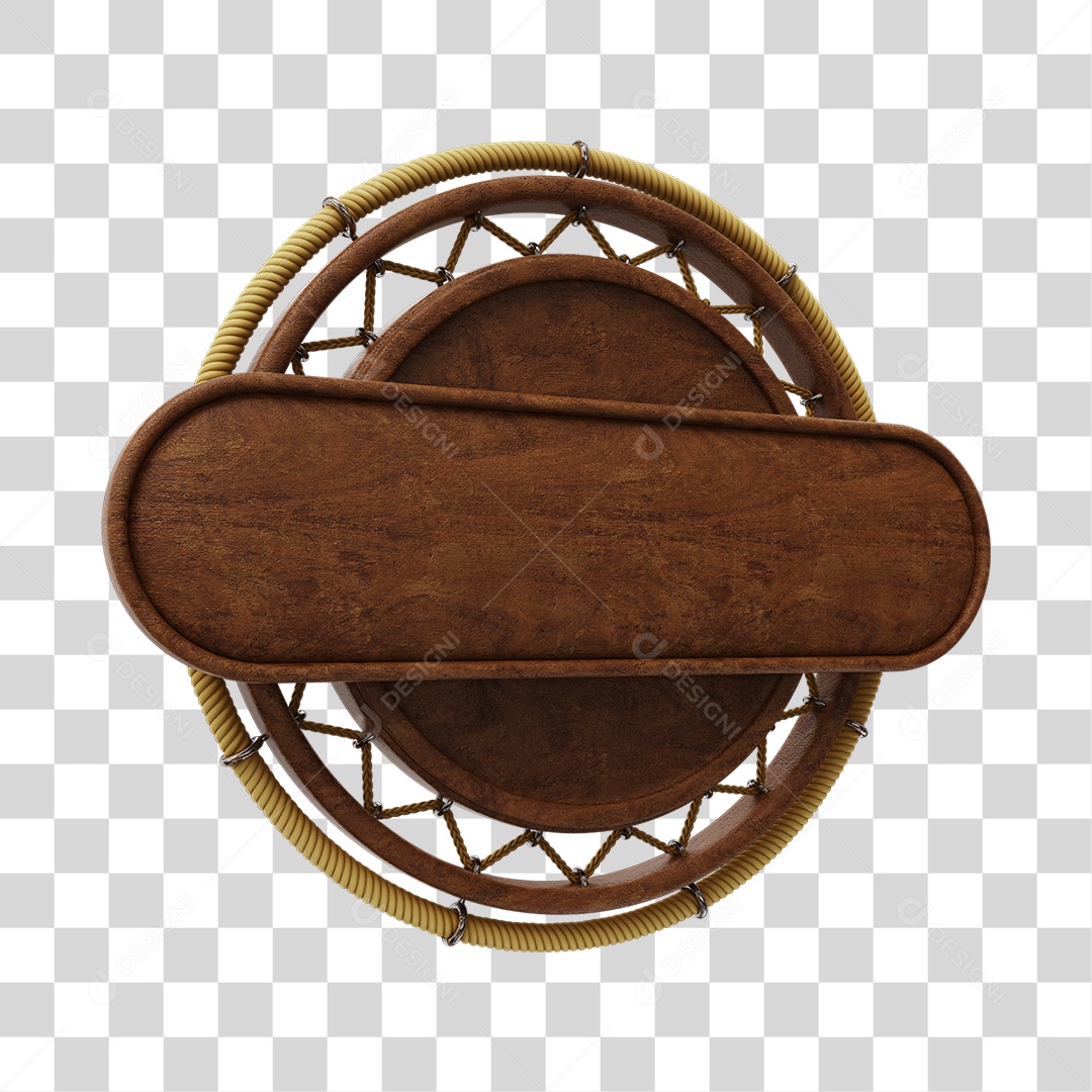 Placa De Madeira Elemento 3D Para Composição PNG Transparente