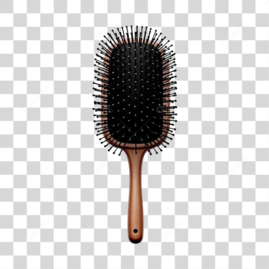 Objeto 3D Escova Salão Barbeiro Para Composição PNG Transparente