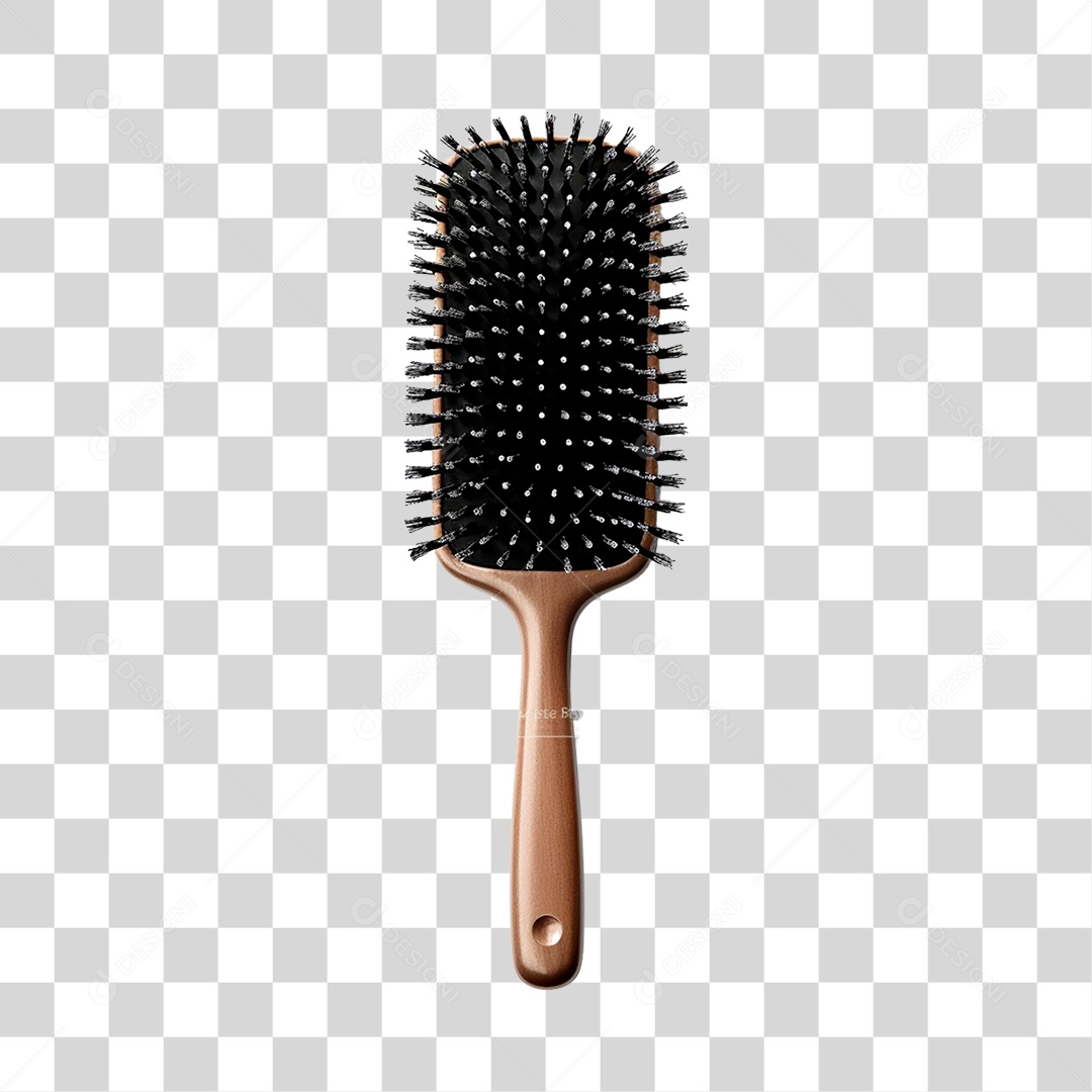 Objeto 3D Escova Salão Barbeiro Para Composição PNG Transparente