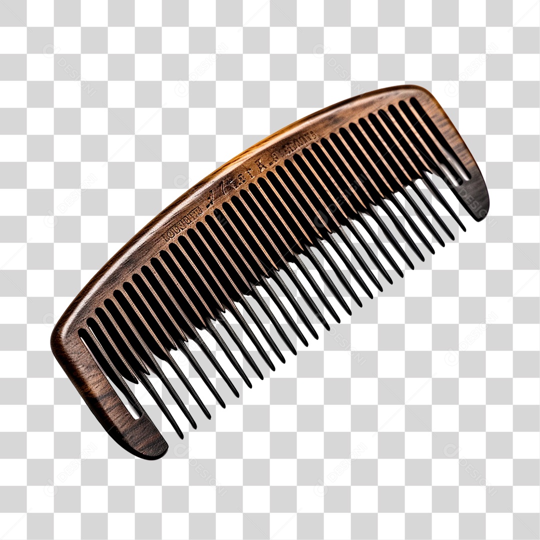 Objeto 3D Pente de Barbear Salão Barbeiro Para Composição PNG Transparente