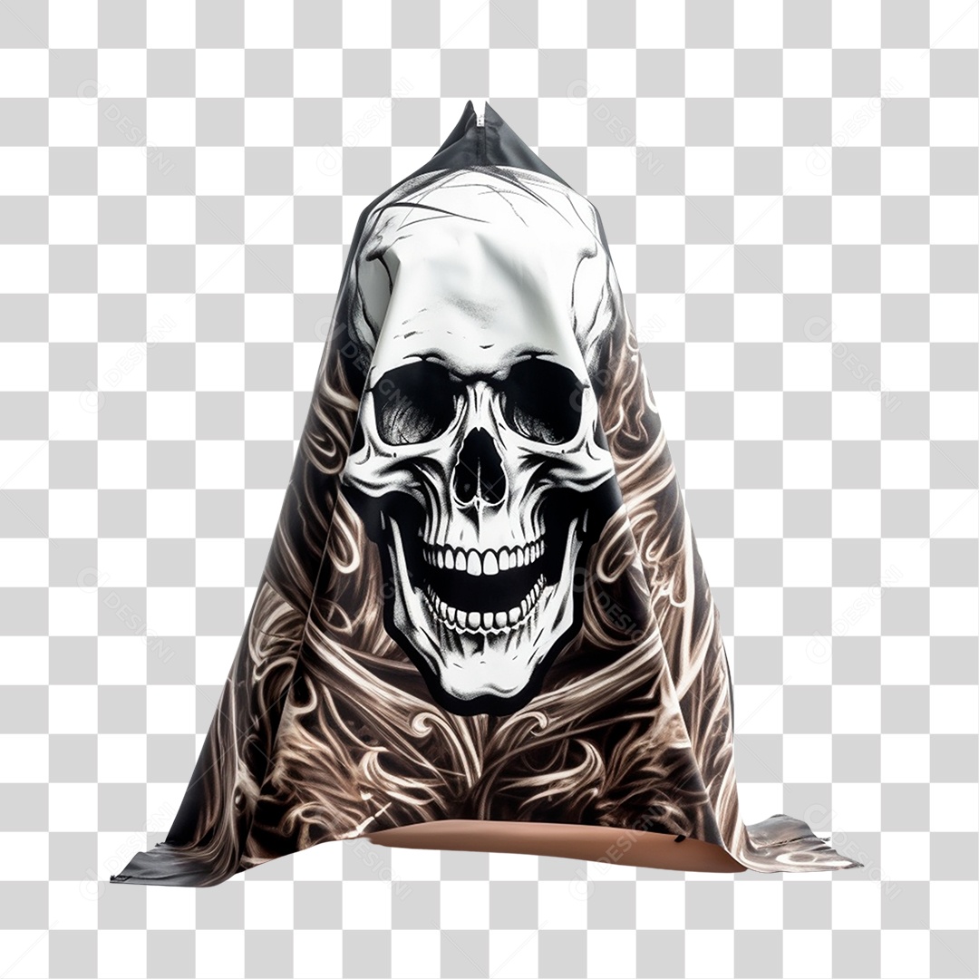 Objeto 3D Capa de Corte Barbear Salão Barbeiro Para Composição PNG Transparente