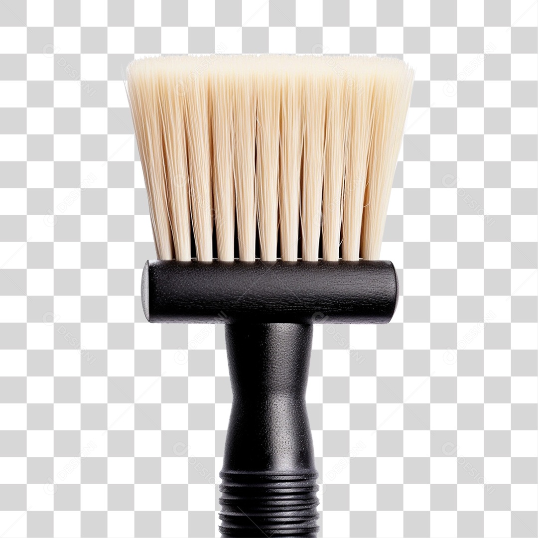 Objeto 3D Pincel para Barbear Salão Barbeiro Para Composição PNG Transparente