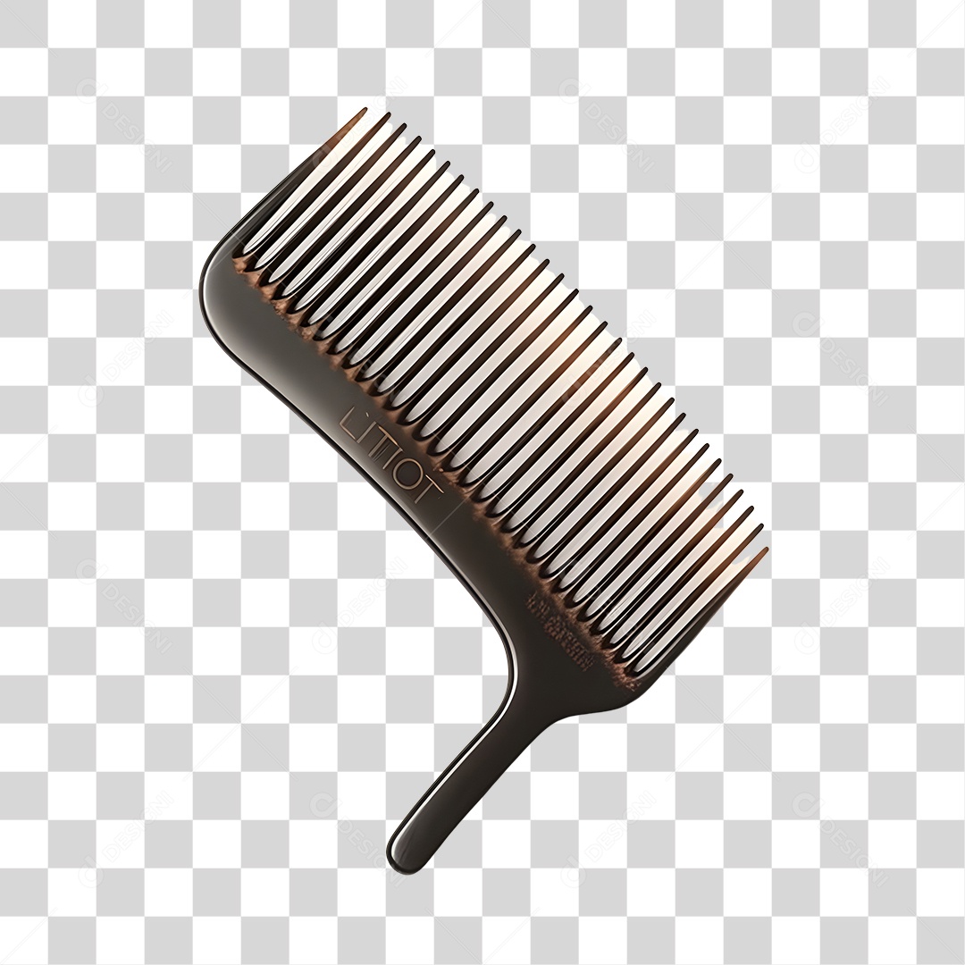 Objeto 3D Pente Barbearia Para Composição PNG Transparente
