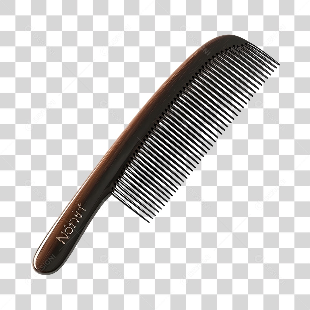 Objeto 3D Pente Barbearia Para Composição PNG Transparente