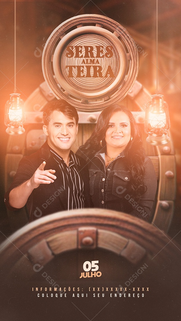 Flyer Story Alma Seresteira Social Media PSD Editável