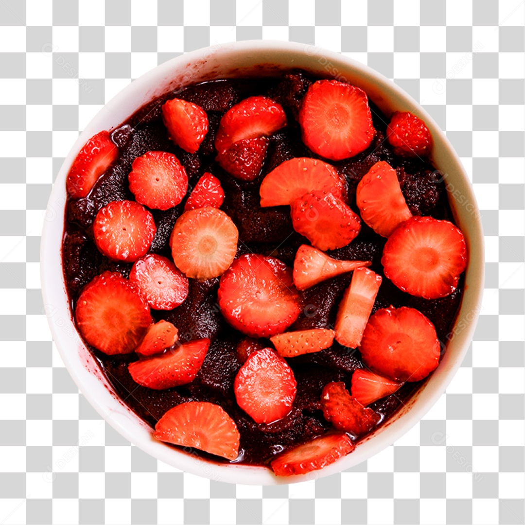 Açaí Delicioso em Tigela PNG Transparente