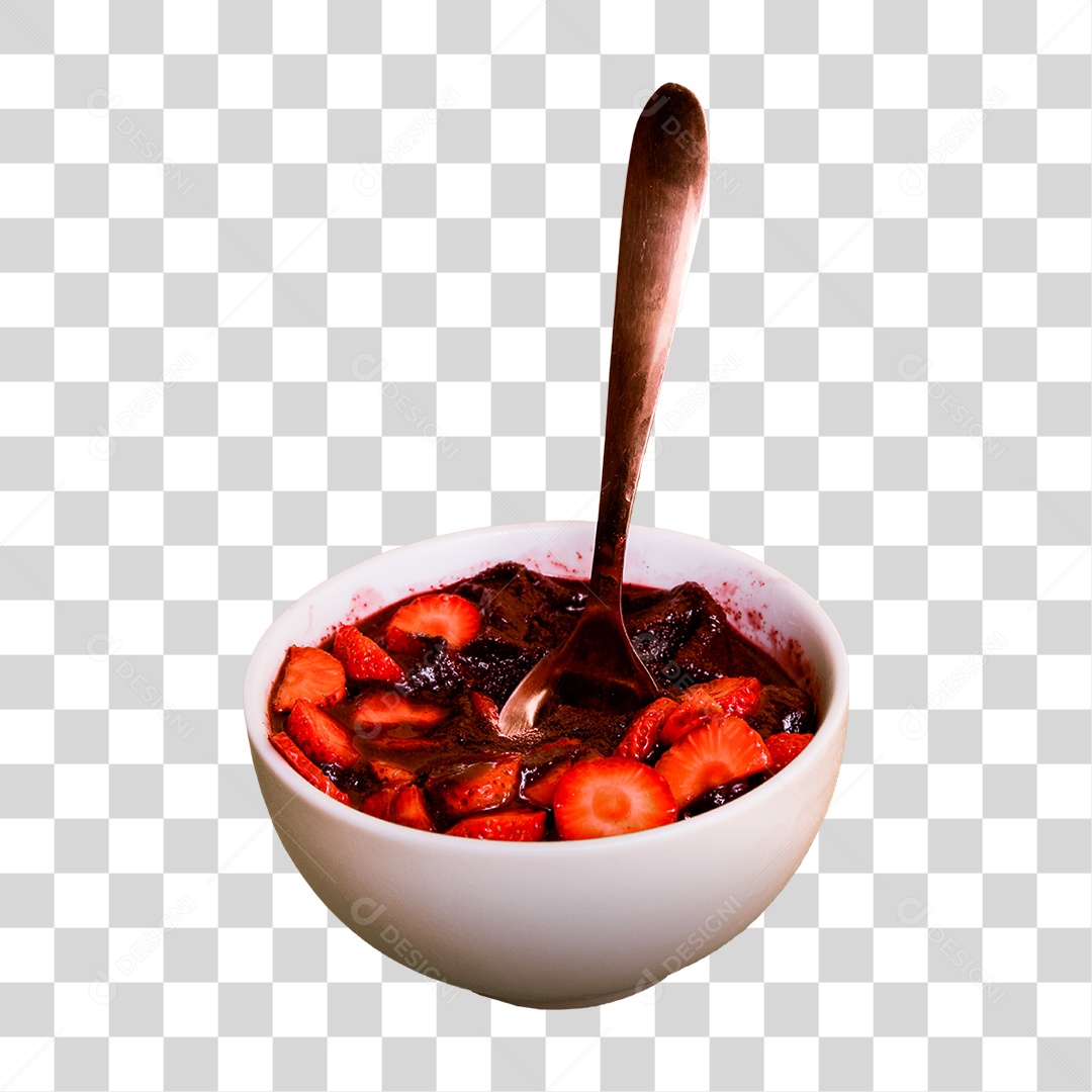 Açaí Delicioso em Tigela PNG Transparente