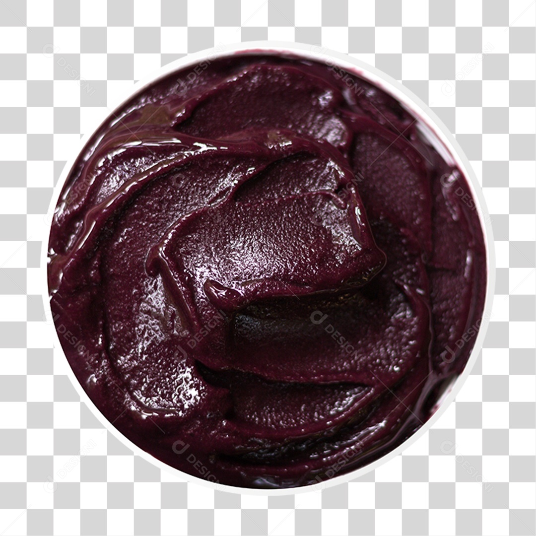 Açaí Delicioso em Tigela PNG Transparente