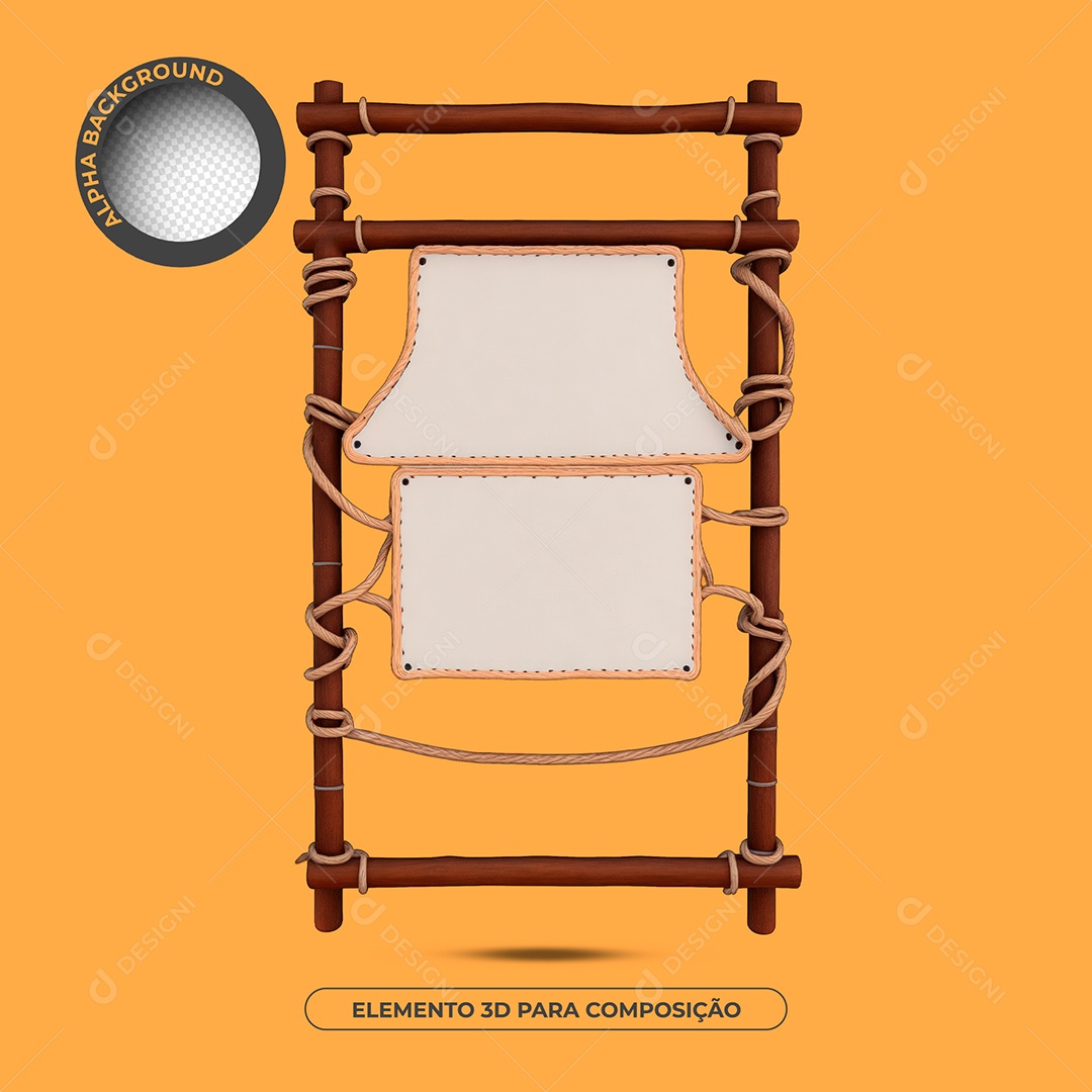 Placa De Madeira Elemento 3D Para Composição PSD