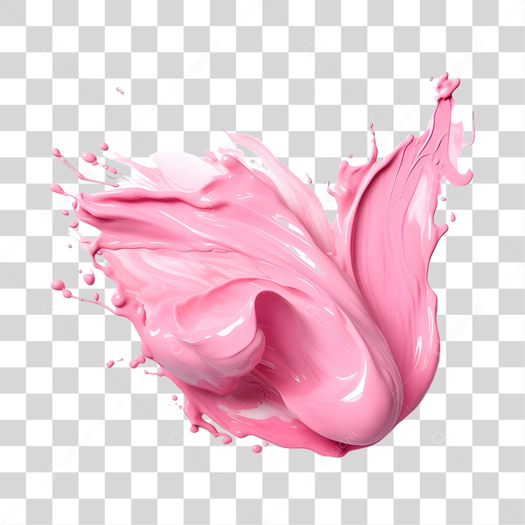 Splash de Tinta Para Composição PNG Transparente