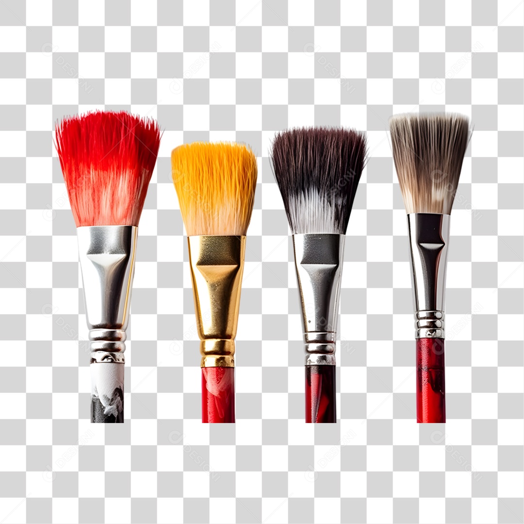 Pincel de Tinta Para Composição PNG Transparente