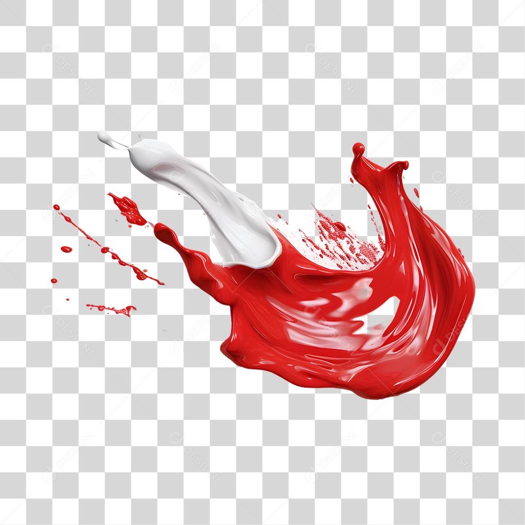 Splash de Tinta Para Composição PNG Transparente